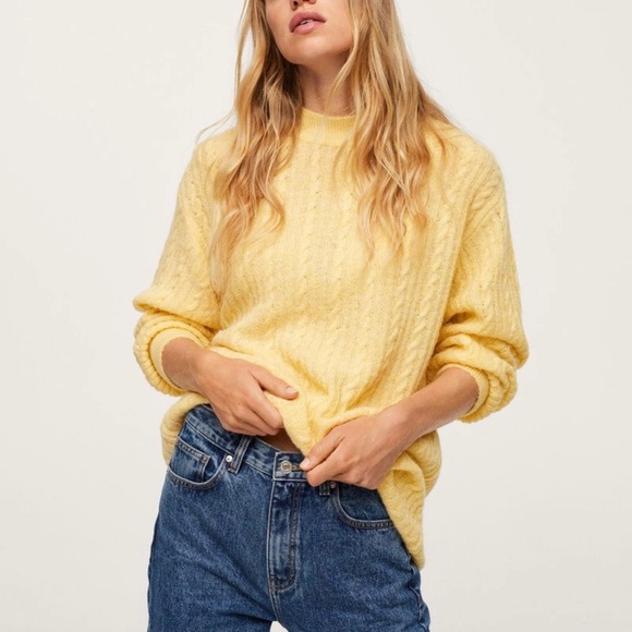 Wool Oversize Knit Sweater | Mango - Picture 1 of 4